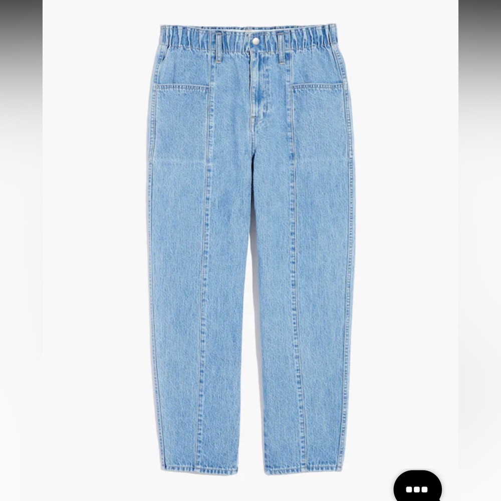 Madewell Light Blue Boyfriend Jeans with Patch Pockets